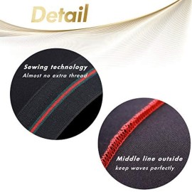 ForceWave Silky Stocking Cap for Men & Women, Black Compression Cap for 360 Waves, 4-Piece Set ForceWave Silky Stocking Cap for Men & Women, Black Compression Cap for 360 Waves, 4-Piece Set