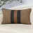 Yangest Patchwork Pillow Cover 12x20 Inch Luxury Cotton and Linen Cushion Cover Faux Leather Pillowcover for Couch Bedroom Living Room, Brown