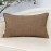 Yangest Patchwork Pillow Cover 12x20 Inch Luxury Cotton and Linen Cushion Cover Faux Leather Pillowcover for Couch Bedroom Living Room, Brown