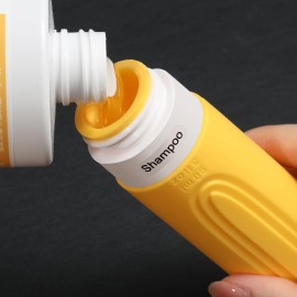 CHEODIN Travel Bottles for Toiletries, 5 Pack TSA Approved Travel Size Containers, 3oz Leak Proof Refillable Travel Accessories for Shampoo Conditioner, BPA Free Travel Bottles with Toiletry Bag