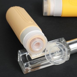 CHEODIN Travel Bottles for Toiletries, 5 Pack TSA Approved Travel Size Containers, 3oz Leak Proof Refillable Travel Accessories for Shampoo Conditioner, BPA Free Travel Bottles with Toiletry Bag