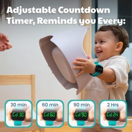 Potty Training Watch for Kids V2 - A Water Resistant Potty Reminder Device for Boys & Girls to Train Your Toddler with Fun/Musical & Vibration Interval Reminder with Potty Training eBook (Turquoise) Potty Training Watch for Kids V2 - A Water Resistant Potty Reminder Device for Boys & Girls to Train Your Toddler with Fun/Musical & Vibration Interval Reminder with Potty Training eBook (Turquoise)
