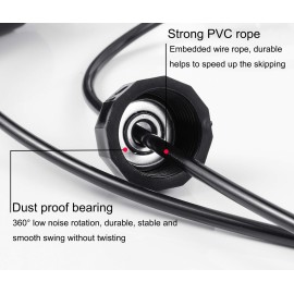 BOOMIBOO Jump Rope, Adjustable Jump Ropes,Skipping Rope Tangle-Free Rapid Speed with Ball Bearings for Women Men Kids,Exercise & Slim Body Jumprope at Home School Gym BOOMIBOO Jump Rope, Adjustable Jump Ropes,Skipping Rope Tangle-Free Rapid Speed with Ball Bearings for Women Men Kids,Exercise & Slim Body Jumprope at Home School Gym