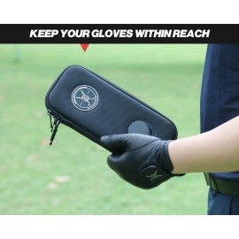Handy Picks Performance Golf Glove Case - Golf Gloves Holder Case That Protects n Keeps Your Golf Gloves Neat n Dry - Air Flows Through on The Back Cover to Let The Moisture Out (Black) Handy Picks Performance Golf Glove Case - Golf Gloves Holder Case That Protects n Keeps Your Golf Gloves Neat n Dry - Air Flows Through on The Back Cover to Let The Moisture Out (Black)
