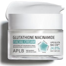 APLB Glutathione Niacinamide Facial Cream | LIPO GLUTA NIAC CEN 24.8% 1.86 FL.OZ/Korean Skincare, Deep hydration, Niacinamide, Improve skin elasticity, Improve skin texture APLB Glutathione Niacinamide Facial Cream | LIPO GLUTA NIAC CEN 24.8% 1.86 FL.OZ/Korean Skincare, Deep hydration, Niacinamide, Improve skin elasticity, Improve skin texture