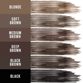 Maybelline Tattoo Studio Brow Styling Gel, Waterproof Eyebrow Make Up, Brow Tint for Up to 36HR Wear, Deep Brown, 1 Count