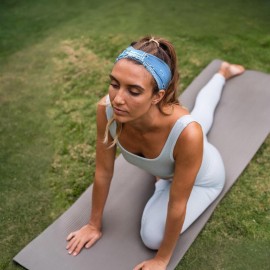 Awumbuk Wide Headbands for Women Knotted No Slip Head Bands Soft Turban Headband Hair Accessories Boho African Solid Color Head Wraps for Women Yoga Workout Pack of 6(Boho)