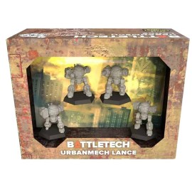 BattleTech UrbanMech Lance Force Pack - Miniatures Wargame for 2+ Players, Ages 14+, 1.5 Hour+ Play Time - Classic Mech Warfare Collection by Catalyst Game Labs, Grey