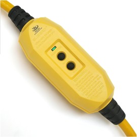 6 ft - GFCI 12 Gauge Heavy Duty Extension Cord - 3 Outlet SJTW - Indoor/Outdoor Extension_Cord by Watt\'s Wire - 6\' 12-Gauge Grounded 15 Amp ExtensionCord Splitter - GFCI ExtensionCord