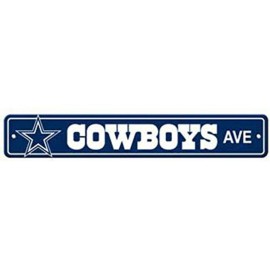 Cowboys Ave Metal Street Sign 4x16 Football Team L..