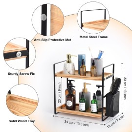 LEMIKKLE Bathroom Counter Organizer with Basket, Bathroom Organizers and Storage,Skincare Organizers for Vanity,Storage Organizers for Bathroom, Kitchen, Dresser LEMIKKLE Bathroom Counter Organizer with Basket, Bathroom Organizers and Storage,Skincare Organizers for Vanity,Storage Organizers for Bathroom, Kitchen, Dresser