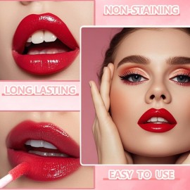 Eakroo 6 Colors Lip Tint Stain Mini Liquid Lipstick, Korean Lip Gloss Moisturizing Natural, Multi-Use Lip and Cheek Tint, Non-Stick Cup, Lightweight, High Pigment, Long-Lasting, Vivid Color Eakroo 6 Colors Lip Tint Stain Mini Liquid Lipstick, Korean Lip Gloss Moisturizing Natural, Multi-Use Lip and Cheek Tint, Non-Stick Cup, Lightweight, High Pigment, Long-Lasting, Vivid Color