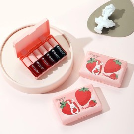 Eakroo 6 Colors Lip Tint Stain Mini Liquid Lipstick, Korean Lip Gloss Moisturizing Natural, Multi-Use Lip and Cheek Tint, Non-Stick Cup, Lightweight, High Pigment, Long-Lasting, Vivid Color Eakroo 6 Colors Lip Tint Stain Mini Liquid Lipstick, Korean Lip Gloss Moisturizing Natural, Multi-Use Lip and Cheek Tint, Non-Stick Cup, Lightweight, High Pigment, Long-Lasting, Vivid Color