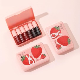 Eakroo 6 Colors Lip Tint Stain Mini Liquid Lipstick, Korean Lip Gloss Moisturizing Natural, Multi-Use Lip and Cheek Tint, Non-Stick Cup, Lightweight, High Pigment, Long-Lasting, Vivid Color Eakroo 6 Colors Lip Tint Stain Mini Liquid Lipstick, Korean Lip Gloss Moisturizing Natural, Multi-Use Lip and Cheek Tint, Non-Stick Cup, Lightweight, High Pigment, Long-Lasting, Vivid Color