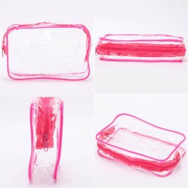 Tbestmax 10 Pcs Clear Cosmetic Bags Small Makeup Bags Portable Waterproof Travel Toiletry Bags Colorful Organizer, 7.5x 4.8x 2.3 Tbestmax 10 Pcs Clear Cosmetic Bags Small Makeup Bags Portable Waterproof Travel Toiletry Bags Colorful Organizer, 7.5x 4.8x 2.3