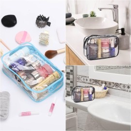 Tbestmax 10 Pcs Clear Cosmetic Bags Small Makeup Bags Portable Waterproof Travel Toiletry Bags Colorful Organizer, 7.5x 4.8x 2.3 Tbestmax 10 Pcs Clear Cosmetic Bags Small Makeup Bags Portable Waterproof Travel Toiletry Bags Colorful Organizer, 7.5x 4.8x 2.3