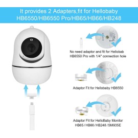 67 Adjustable Height Baby Monitor Floor Stand Holder Compatible with Hellobaby,ANMEATE,Infant Optics DXR-8 Pro,Also Compatible with The Nanit Pro Smart Baby Monitor & Flex Stand Without Tool