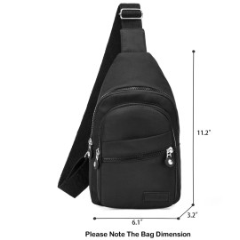 Small Sling Backpack Crossbody Sling Bag for Women, Chest Bag Daypack Fanny Pack Cross Body Bag for Outdoors Hiking Traveling - Black Small Sling Backpack Crossbody Sling Bag for Women, Chest Bag Daypack Fanny Pack Cross Body Bag for Outdoors Hiking Traveling - Black