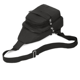 Small Sling Backpack Crossbody Sling Bag for Women, Chest Bag Daypack Fanny Pack Cross Body Bag for Outdoors Hiking Traveling - Black Small Sling Backpack Crossbody Sling Bag for Women, Chest Bag Daypack Fanny Pack Cross Body Bag for Outdoors Hiking Traveling - Black
