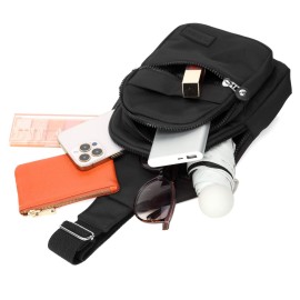 Small Sling Backpack Crossbody Sling Bag for Women, Chest Bag Daypack Fanny Pack Cross Body Bag for Outdoors Hiking Traveling - Black Small Sling Backpack Crossbody Sling Bag for Women, Chest Bag Daypack Fanny Pack Cross Body Bag for Outdoors Hiking Traveling - Black