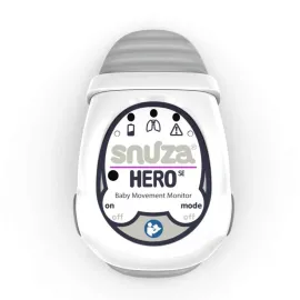 Snuza Hero Baby Monitor: Alerts When No Movement Detected, Gentle Vibration Pre-Alerts, Attaches to Diaper, No WiFi/Bluetooth, Medical Grade Material. Safer Sleep for Babies, Better Sleep for Parents.