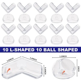 20 Pack Corner Protector Baby, Table Corner Protectors for Baby Guards Clear for Furniture Corner Protectors Proof Covers Baby Safety 20 Pack Corner Protector Baby, Table Corner Protectors for Baby Guards Clear for Furniture Corner Protectors Proof Covers Baby Safety