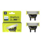 One Blade X2 360 Dual-Way Blade Compatible with All Onebalde Philips - QP420.50