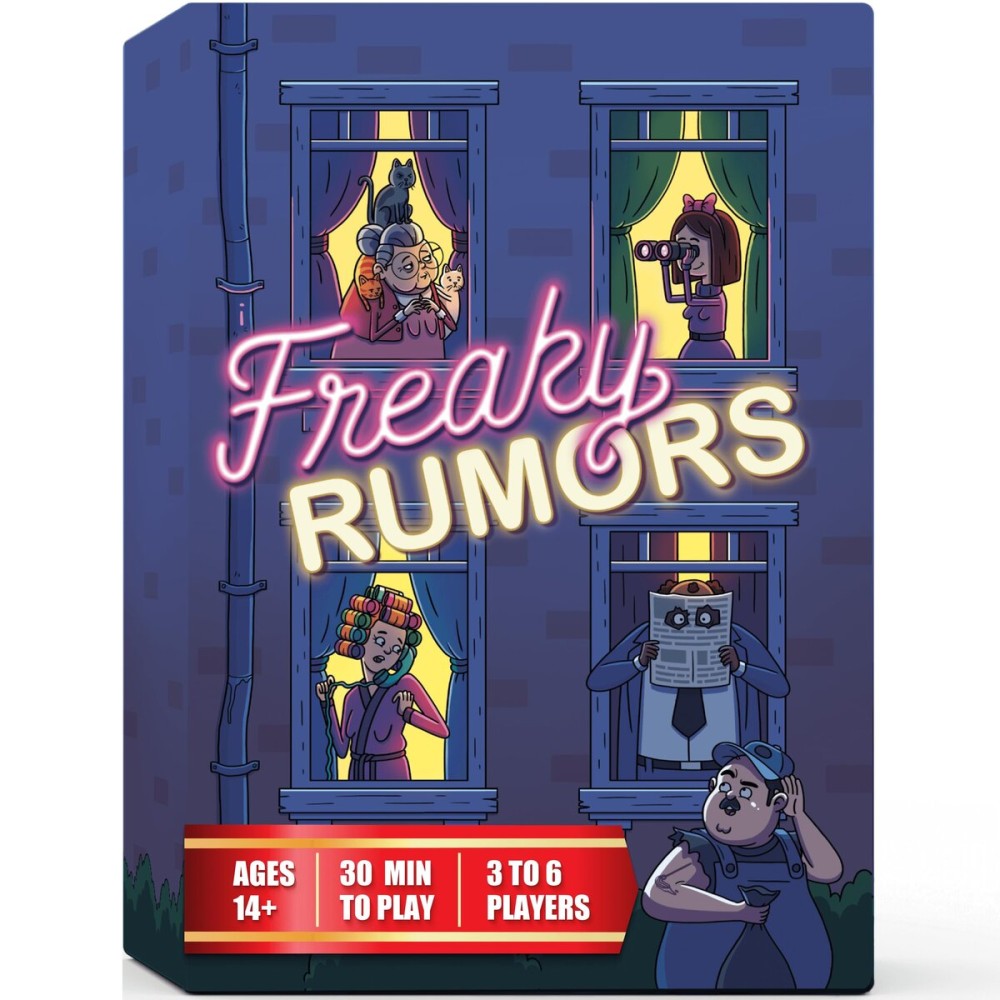 Freaky Rumors Against Reality - Hilarious Party Card Game for Social Gatherings (3-6 Players) | Fun Ice Breaker for Adults & Family Game Night | Entertaining Board Game for Teens, Adults & Families