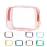 Clear Pouch Small, 6.6x2.3x4.7 Size TSA Approved Toiletry Bag, Travel Bags for Toiletries, Cosmetic Bag for Women and Men - 1 Pack Pink