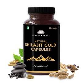 SAPTAMVEDA Pure Himalayan Shilajit Wellness 60 Capsules Supplement Men Wome Natural. SAPTAMVEDA Pure Himalayan Shilajit Wellness 60 Capsules Supplement Men Wome Natural.