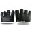RYMNT Minimal Workout Gloves,Short Micro Weight Lifting Gloves Grip Pads with Full Palm Protection & Extra Grip for Men Women Weightlifting,Gym,Cross Training,Powerlifting,WODs.Black-Medium