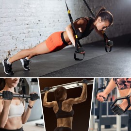 RYMNT Minimal Workout Gloves,Short Micro Weight Lifting Gloves Grip Pads with Full Palm Protection & Extra Grip for Men Women Weightlifting,Gym,Cross Training,Powerlifting,WODs.Black-Medium