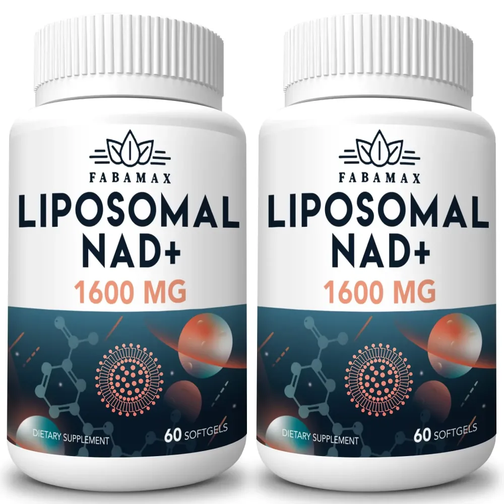 1600 mg Liposomal NAD Supplement, 98% Pure NAD+ Supplement, Superior Absorption, Alternative to Nicotinamide Riboside or NADH to Boost NAD+ for Aging Defense, Energy, Longevity, 120 Softgels 1600 mg Liposomal NAD Supplement, 98% Pure NAD+ Supplement, Superior Absorption, Alternative to Nicotinamide Riboside or NADH to Boost NAD+ for Aging Defense, Energy, Longevity, 120 Softgels