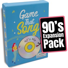 Game That Song 90\'s Mix Expansion - 50 New Cards - Music Card Game for Family, Adults, and Teens. Hilarious, Addictive, and Competitive Fun for Game Nights!