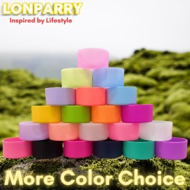 LONPARRY 2-Pack Silicone Boot for Stanley 40 30 oz Quencher Adventure Tumbler, IceFlow 30 20 oz, Stanley Cup Protector