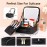 VANMRIOR Travel Makeup Bag with LED Lighted Make up Case with Mirror 3 Color Setting Cosmetic Makeup Box Organizer Vanity Case for Women Beauty Tools Accessories Case Rechargeable