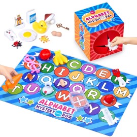 JoyCat Mystery Alphabet Box for Kids 26 PCS Letters Sorting Matching Game Activities Letter Sounds Fine Motor Learning Toys for Preschool Kindergarten Classroom - Easter Basket Stuffers Gifts JoyCat Mystery Alphabet Box for Kids 26 PCS Letters Sorting Matching Game Activities Letter Sounds Fine Motor Learning Toys for Preschool Kindergarten Classroom - Easter Basket Stuffers Gifts
