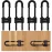 HonesaLoc 4 Packs U-Shaped Sliding Cabinet Locks, Baby Proofing Cabinets with Adjustable Child Safety Lock, Childproof Latches for Knobs, Handles on Kitchen Doors and Home Drawers Closet - Black