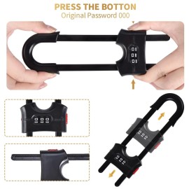 HonesaLoc 4 Packs U-Shaped Sliding Cabinet Locks, Baby Proofing Cabinets with Adjustable Child Safety Lock, Childproof Latches for Knobs, Handles on Kitchen Doors and Home Drawers Closet - Black HonesaLoc 4 Packs U-Shaped Sliding Cabinet Locks, Baby Proofing Cabinets with Adjustable Child Safety Lock, Childproof Latches for Knobs, Handles on Kitchen Doors and Home Drawers Closet - Black