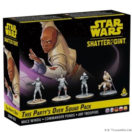 Star Wars Shatterpoint This Party\'s Over SQUAD PACK - Tabletop Miniatures Game, Strategy Game for Kids and Adults, Ages 14+, 2 Players, 90 Minute Playtime, Made by Atomic Mass Games Star Wars Shatterpoint This Party\'s Over SQUAD PACK - Tabletop Miniatures Game, Strategy Game for Kids and Adults, Ages 14+, 2 Players, 90 Minute Playtime, Made by Atomic Mass Games