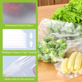 Bonsenkitchen Vacuum Sealer Rolls Bags, 6 Pack 3 Rolls 11 x 20\' + 3 Rolls 8 x 20\' Commercial Grade BPA Free Bag Rolls, Durable Customized Size Food Vac Bags for Storage and Sous Vide Cooking VB3211 Bonsenkitchen Vacuum Sealer Rolls Bags, 6 Pack 3 Rolls 11 x 20\' + 3 Rolls 8 x 20\' Commercial Grade BPA Free Bag Rolls, Durable Customized Size Food Vac Bags for Storage and Sous Vide Cooking VB3211