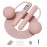 YOTTOY Cordless Jump Rope with Counter - Ropeless Jump Rope 2 In 1 with Large Cordless Ball-Weighted Jump Rope for Women with LCD Display (Pink)
