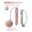 YOTTOY Cordless Jump Rope with Counter - Ropeless Jump Rope 2 In 1 with Large Cordless Ball-Weighted Jump Rope for Women with LCD Display (Pink)