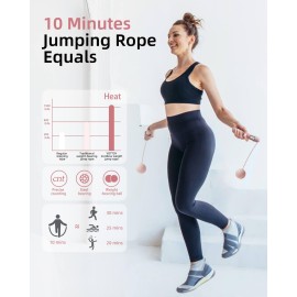 YOTTOY Cordless Jump Rope with Counter - Ropeless Jump Rope 2 In 1 with Large Cordless Ball-Weighted Jump Rope for Women with LCD Display (Pink) YOTTOY Cordless Jump Rope with Counter - Ropeless Jump Rope 2 In 1 with Large Cordless Ball-Weighted Jump Rope for Women with LCD Display (Pink)