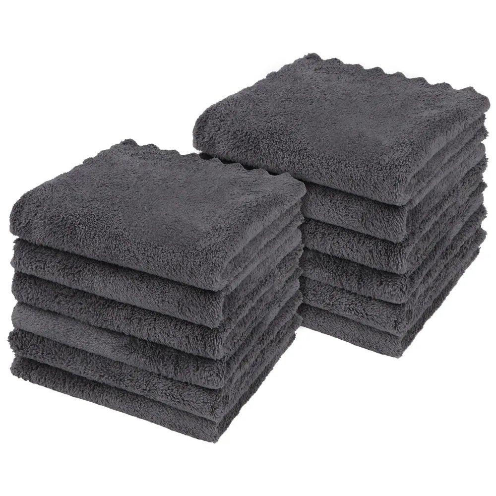 Orighty Ultra Soft Washcloths 12 Pack, Premium Microfiber Towel Sets 12x12 inches, Absorbent and Quick Drying Coral Velvet Washcloth, Multi-Purpose Wash Cloths for Bathroom, Hotel, and Gym (Grey) Orighty Ultra Soft Washcloths 12 Pack, Premium Microfiber Towel Sets 12x12 inches, Absorbent and Quick Drying Coral Velvet Washcloth, Multi-Purpose Wash Cloths for Bathroom, Hotel, and Gym (Grey)