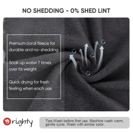 Orighty Ultra Soft Washcloths 12 Pack, Premium Microfiber Towel Sets 12x12 inches, Absorbent and Quick Drying Coral Velvet Washcloth, Multi-Purpose Wash Cloths for Bathroom, Hotel, and Gym (Grey) Orighty Ultra Soft Washcloths 12 Pack, Premium Microfiber Towel Sets 12x12 inches, Absorbent and Quick Drying Coral Velvet Washcloth, Multi-Purpose Wash Cloths for Bathroom, Hotel, and Gym (Grey)