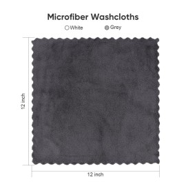 Orighty Ultra Soft Washcloths 12 Pack, Premium Microfiber Towel Sets 12x12 inches, Absorbent and Quick Drying Coral Velvet Washcloth, Multi-Purpose Wash Cloths for Bathroom, Hotel, and Gym (Grey) Orighty Ultra Soft Washcloths 12 Pack, Premium Microfiber Towel Sets 12x12 inches, Absorbent and Quick Drying Coral Velvet Washcloth, Multi-Purpose Wash Cloths for Bathroom, Hotel, and Gym (Grey)