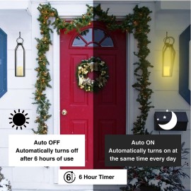 Perfnique Modern Farmhouse Lantern Decor, 15\'\' 13\'\' Set of 2 Black Metal Lanterns, 2 LED 6hr Timer Flickering Flameless Candles, Lanterns Decorative for Outdoor Decor, Home, Indoor, Patio Perfnique Modern Farmhouse Lantern Decor, 15\'\' 13\'\' Set of 2 Black Metal Lanterns, 2 LED 6hr Timer Flickering Flameless Candles, Lanterns Decorative for Outdoor Decor, Home, Indoor, Patio