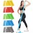 Resistance Bands for Working Out Women and Men, Physical Therapy Bands, Latex Free Elastic and Exercise Bands Set for Stretching, Suitable for Rehab, Yoga, Pilates, Gym, Home Exercise (Five Colors)