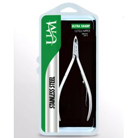 UM Supplies Cuticle Trimmer | Hangnail Remover | Extremely Sharp | Professional Cuticle Nippers | Stainless Steel | Cuticle clippers | Pedicure Manicure Tool I Jaw 14 (5mm)